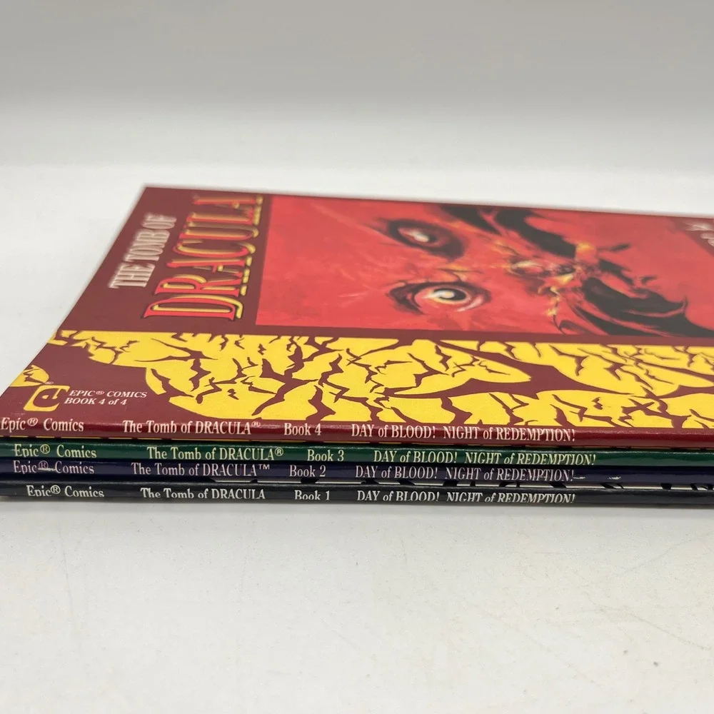 The Tomb of Dracula Epic Comics Books 1-4 Day of Blood Night of Redemption Set